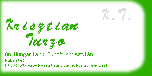 krisztian turzo business card